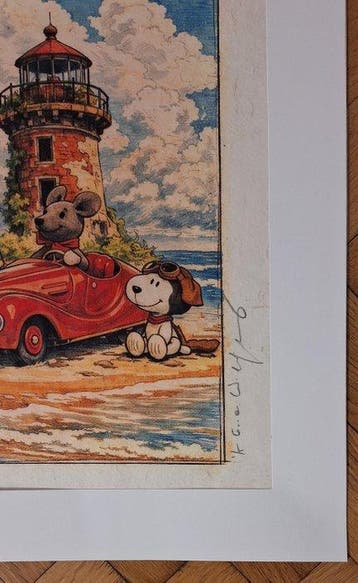 Emma Wildfang - Snoopy with Schuco Nr: 2005 Mouse with