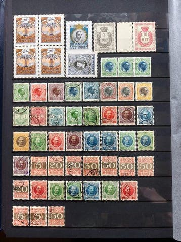 Denemarken - (30-9-2077) Postzegels Denemarken, een lot, een, Gestempeld
