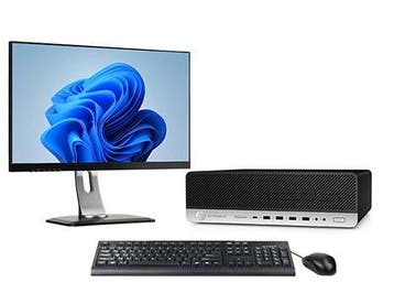 HP EliteDesk 800 G4 SFF i5 8e Gen incl. 1 Monitor + Windows, Ophalen of Verzenden, Nieuw