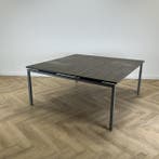 verstelbare vergadertafel 160x160 cm,  bruin - grijs, Gebruikt, Bureau