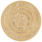vidaXL Vloerkleed handgemaakt 120 cm gevlochten jute, Verzenden