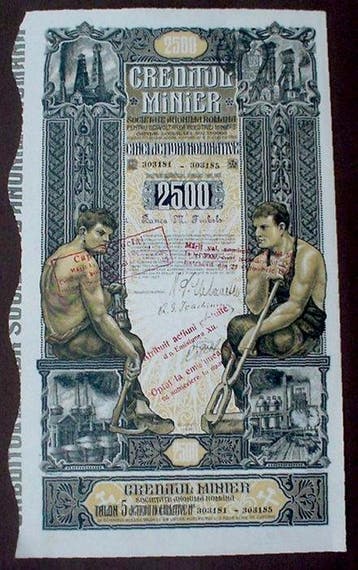 Verzameling van obligaties of aandelen - 3 x Roemenië