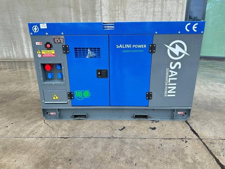 Veiling: Stroomaggregaat Salini Power VG-R30 Diesel 2026, Articles professionnels, Machines & Construction | Générateurs, Enlèvement