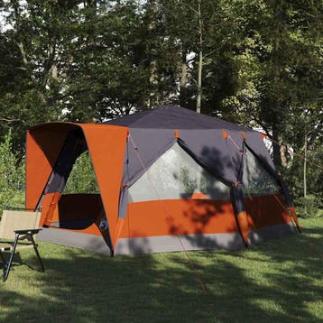 vidaXL Tent voor in de hut 7-persoons 7-persoons Grijs en, Verzenden, Nieuw