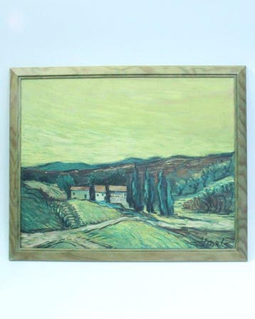 Jacques Mels (1899-1974) - Les Baux France (1950), Antiquités & Art