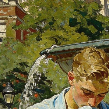 Alexy Berthelot (XX) - La fontaine de jouvence · Unique