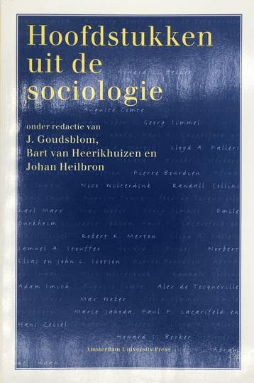Hoofdstukken uit de sociologie 9789053561515, Verzenden