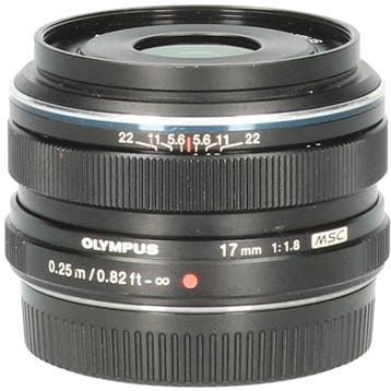 Olympus M.Zuiko Digital ED 17mm f/1.8 Kitlens - Zwart, Ophalen of Verzenden, Gebruikt, Overige typen