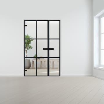 Steel look deur met zijlicht voor stomp kozijn, Doe-het-zelf en Bouw, Verzenden, Nieuw