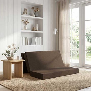 vidaXL Vouwbare Sofa Bed 180 x 67 x 45 cm Taupe, Verzenden, Nieuw