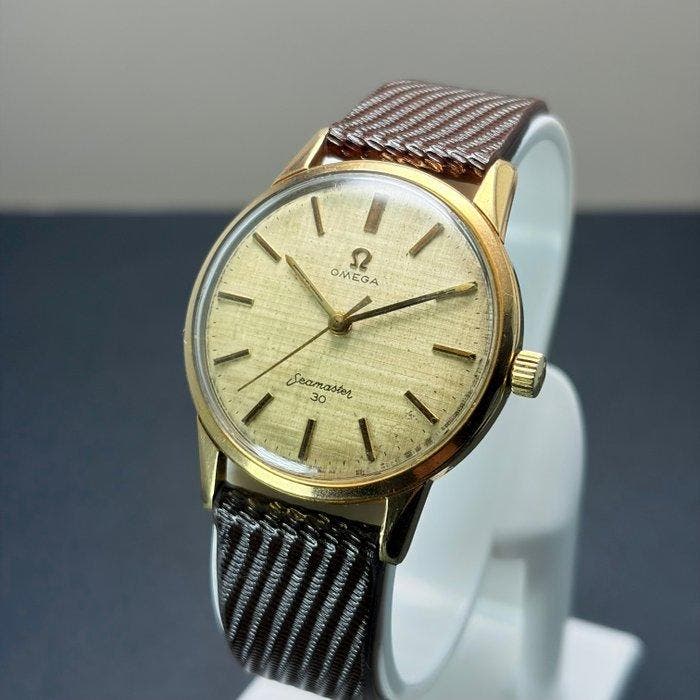 Omega - * Seamaster 30 Linen Dial *40Micron GP -, Handtassen en Accessoires, Horloges | Heren