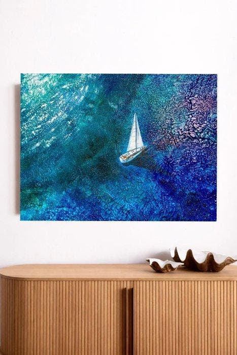 Taty Ur - Sailing the Silence, Antiek en Kunst, Kunst | Schilderijen | Modern