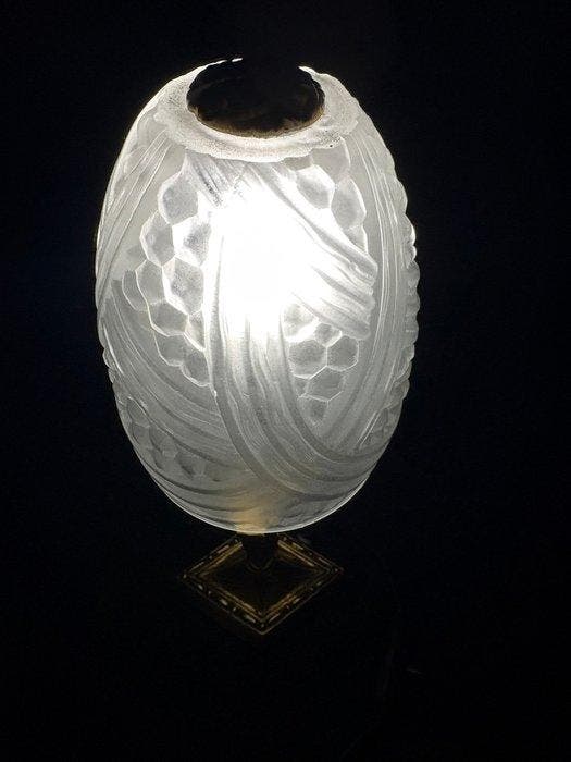 Lamp - Art Deco tafellamp - Verreries d’art des Hanots -, Antiquités & Art, Art | Objets design