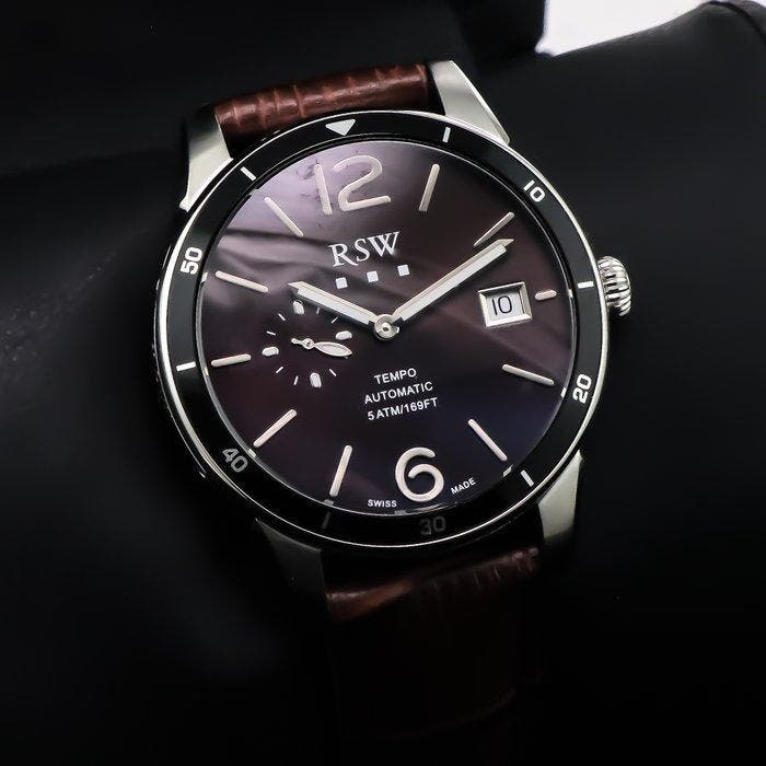 RSW - Tempo Automatic Swiss Made Watch - RSWA157-SL-4 - Sans, Bijoux, Sacs & Beauté, Montres | Hommes