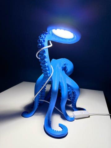 Lampe de table - Plastique - Pieuvre