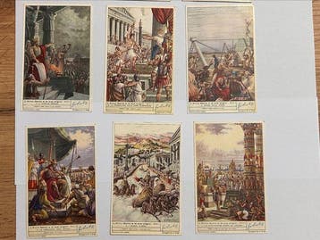 Liebig - 12 Card - Liebig Lotto 2 serie complete Figurine, Nieuw