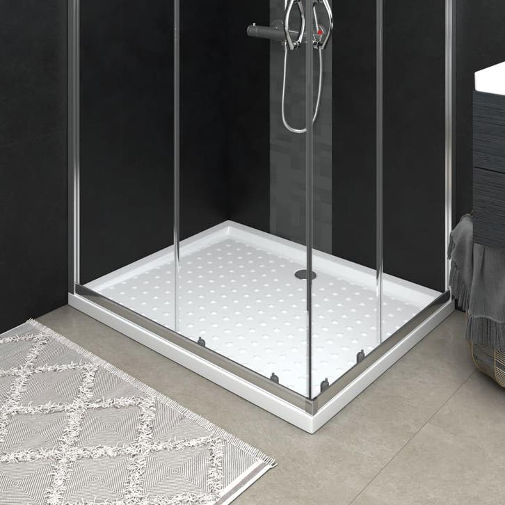 vidaXL Douchebak met noppen 80x100x4 cm ABS wit, Bricolage & Construction, Sanitaire, Envoi
