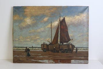Adolf Hilgers (1896-1959.) - Katwijk strand.