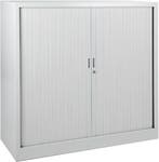 Roldeurkast – Dossierkast – Wit – Met slot - 140x120x45 cm, Huis en Inrichting, Kasten | Roldeurkasten en Archiefkasten, 100 tot 150 cm