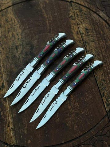Keukenmes - Kitchen knife set - Laguiole Bougna Met Bee