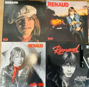 Renaud - Fan pack with 5 x albums, 1 book + 1 comic book -