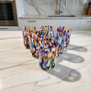 MurArt - Drinkset (6) - Glas - Murrine Millefiori