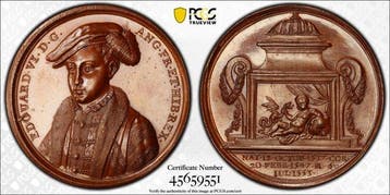 Verenigd Koninkrijk. Edward VI. Medal 1731 - Jean Dassier -