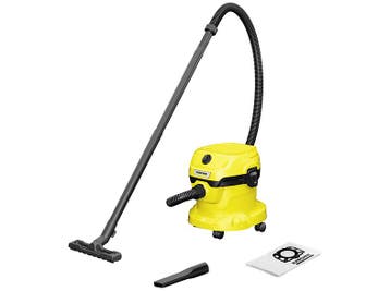 Karcher -  WD 2 Plus V-12/4/18 Stofzuiger Zonder Zak - Geel, Verzenden, Nieuw, Reservoir, Minder dan 1200 watt