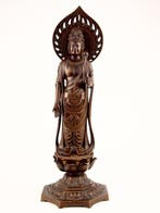 Statue of the Seikanzeon Bodhisattva  - Beeld Brons -, Antiek en Kunst