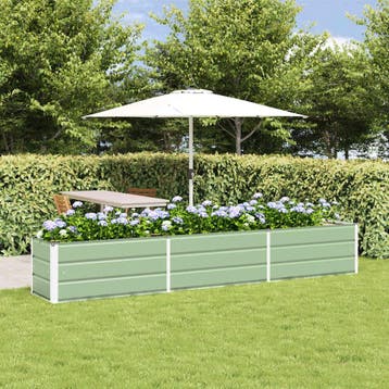 vidaXL Plantenbak Pastelgroen 290 x 50 x 45 cm Gegevens, Verzenden, Nieuw