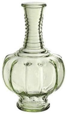 Gekleurd Glazen Flesje Trevi Soft Groen 9x15 cm per stuk, Nieuw