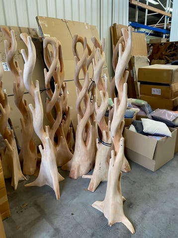 Houtsculptuur als kapstok (nieuw), Huis en Inrichting, Nieuw