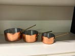Kookpottenset (3) - Koper, Aluminium, Messing - Vintage