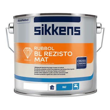 Sikkens Rubbol BL Rezisto Mat - 2,5L RAL 9010 | Zuiver Wit, Verzenden, Nieuw