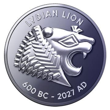 Verenigde Staten. 10 x 2027 1 oz Titanium Lydian Lion Round