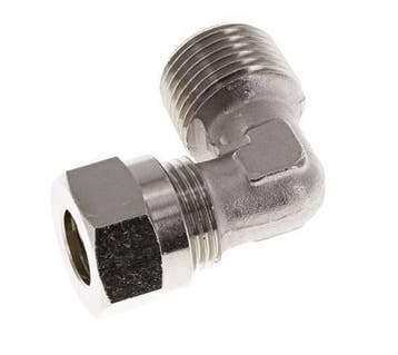 Raccord de coupe coude en laiton nickele 12L & R1/2 à, Verzenden, Nieuw