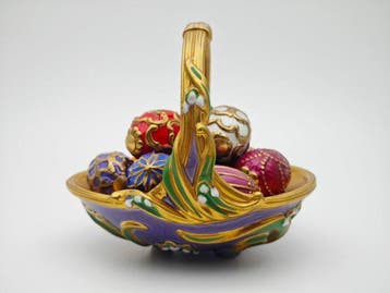 Fabergé ei - House of Fabergé Spring Egg Basket - Porselein