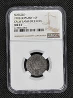 Duitsland, keizerrijk 10 Pfennig 1918 NGC MS63 (Zonder