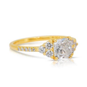 Ring - 18 karaat Geel goud - 1.35ct. tw. Diamant