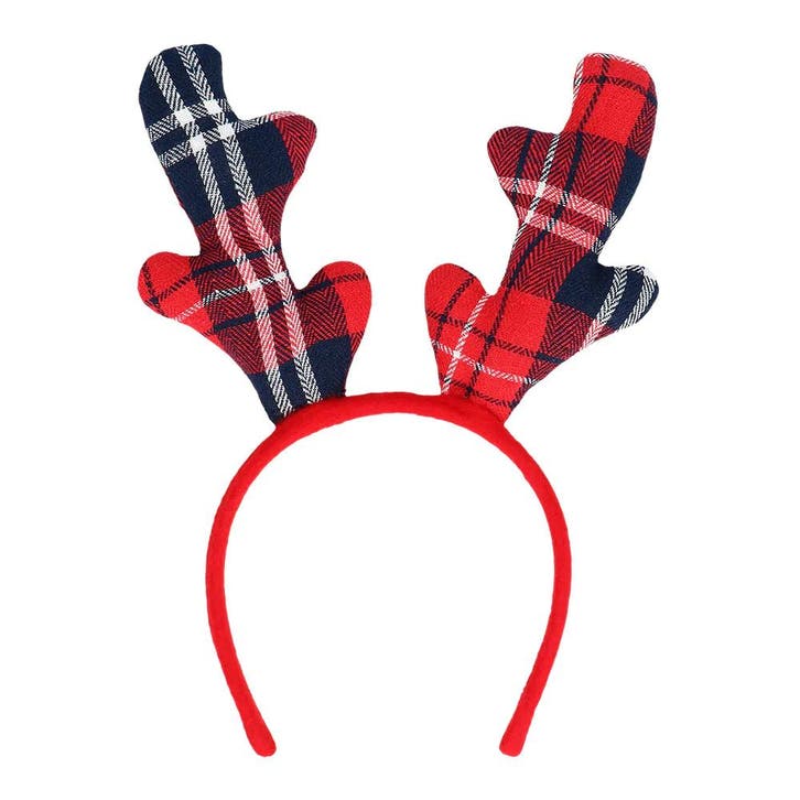 Tiara Tartan reindeer, Hobby en Vrije tijd, Feestartikelen, Nieuw, Verzenden