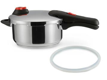 Veiling - Amazon Basics RVS Snelkookpan, 4 liter, Zilver, Huis en Inrichting, Keuken | Potten en Pannen, Nieuw
