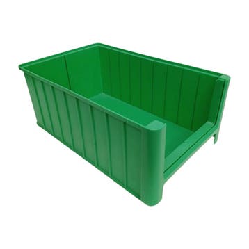 Magazijnbak 500x310x200 mm groen pp gebruikt, Ophalen of Verzenden