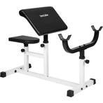 tectake Biceps curl halterbank - zwart / wit, Sport en Fitness, Fitnessmaterialen, Verzenden, Nieuw
