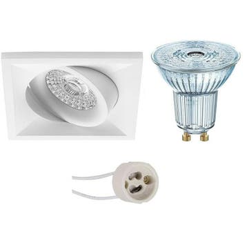Dimbare 4W LED Spot - Kantelbare Vierkante Inbouwspot met GU, Verzenden, Nieuw