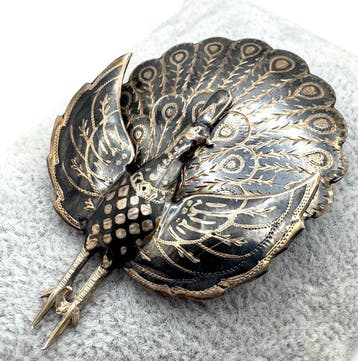 Broche - Thailand Niello-techniek (Zonder minimumprijs)