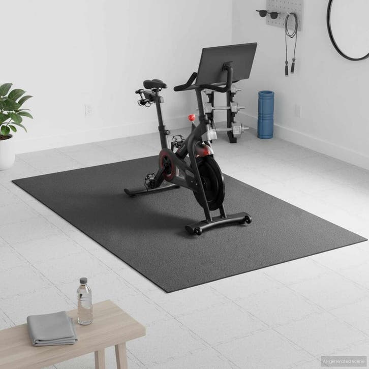 vidaXL Sportbeschermmat Zwart 183 x 122 x 0,6 cm, Sport en Fitness, Fitnessmaterialen, Nieuw, Verzenden