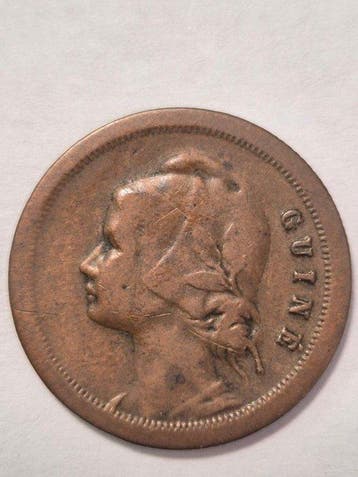 Guinée portugaise. Republic. 10 Centavos 1933 (Sans prix de