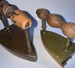 Fer à repasser (2) - Laiton - Antiquités délicates, Antiquités & Art