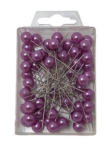 Parelspelden WM 22 Lila 10 mm doosje 50 stuks, Nieuw