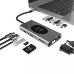 DrPhone MD7 15-in-1 USB C Hub met Draadloze Qi Lader-, Verzenden, Nieuw